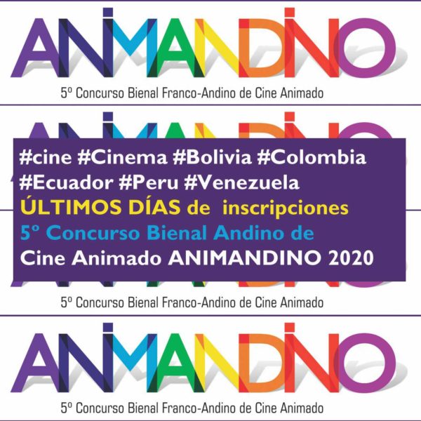 El 5º Concurso Bienal Andino de Cine Animado ANIMANDINO 2020 abre convocatoria